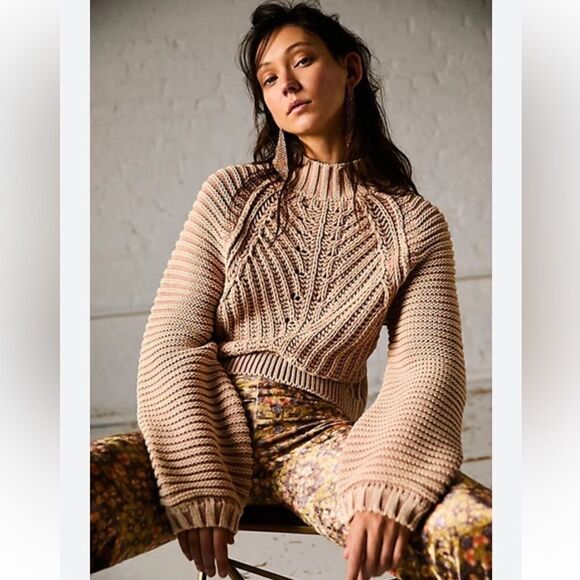 Free People Sweetheart Ribbed Sweater - Picture 1 of 6
